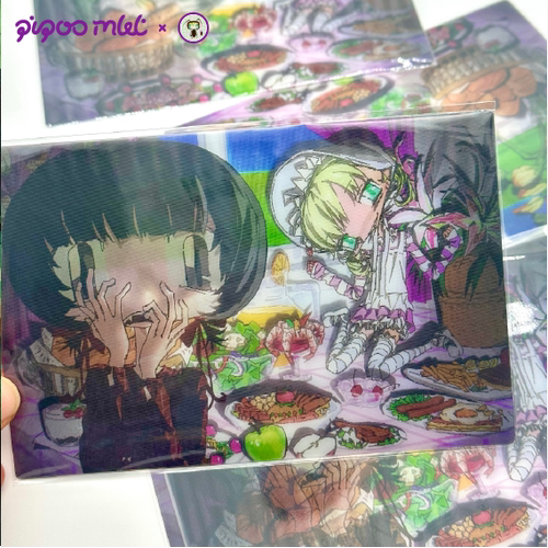 惊愕7点45插画师原创插图二次元动漫周边oc光栅卡手绘卡片