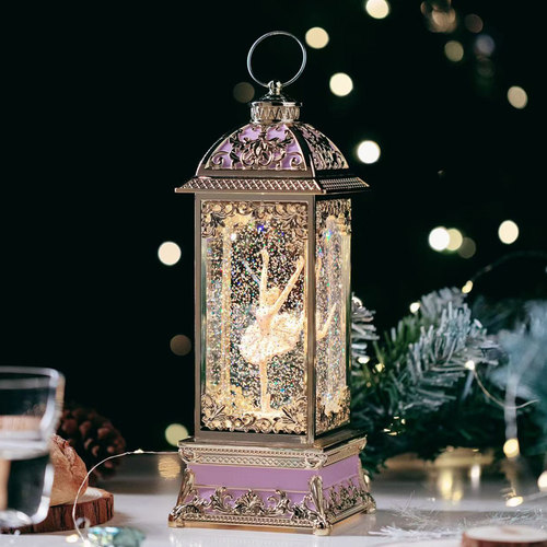 电镀外框自动飘雪自带音乐