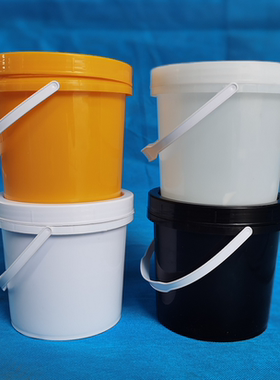 塑料桶螺旋盖20L25L10L8L5L2L1L白色水桶加厚密封桶圆桶pp带盖食