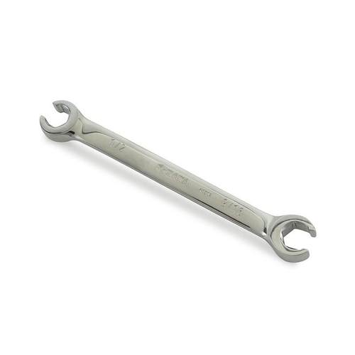 世达(SATA)48302英制全抛光油管扳手双头两用开口扳手1/2