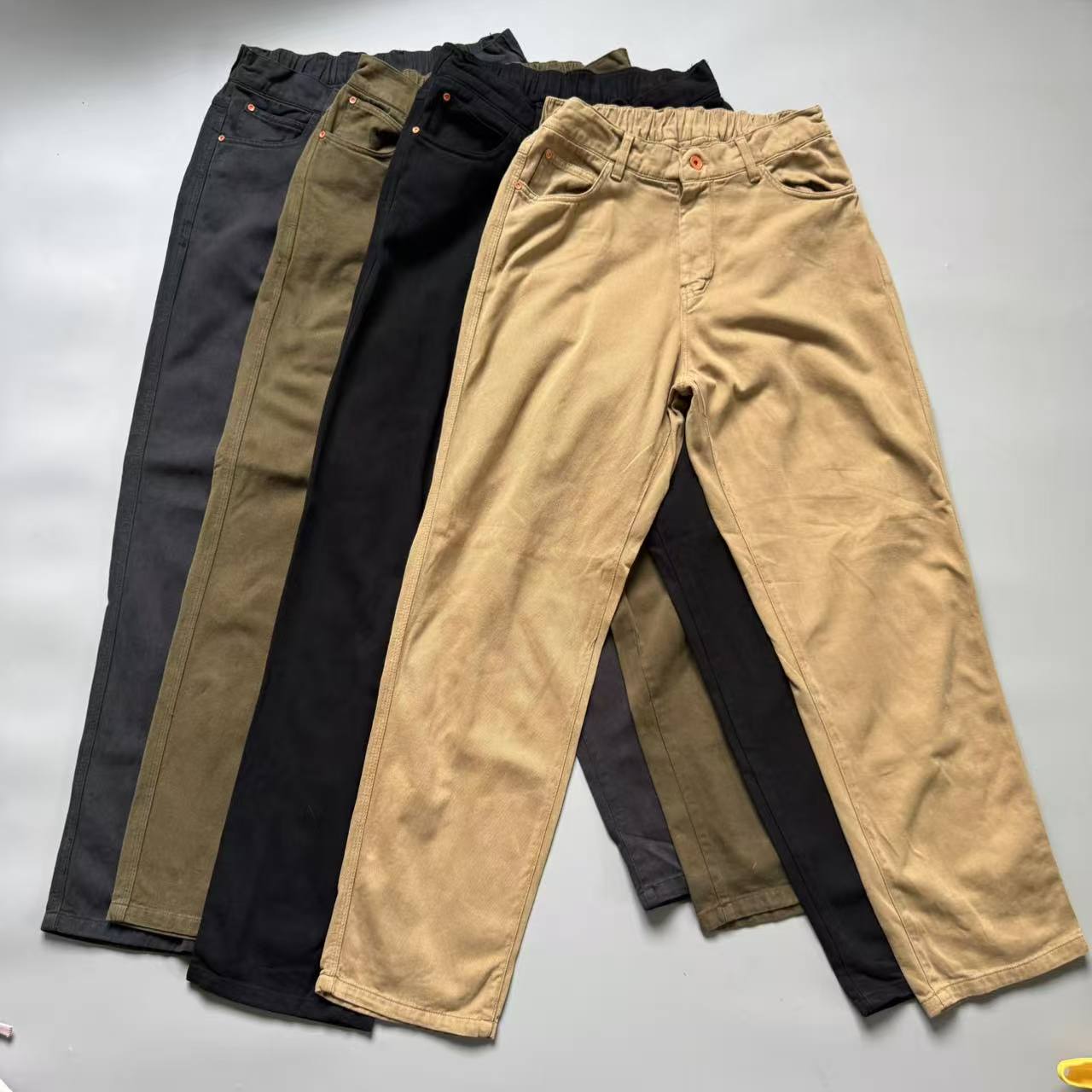 日系阿美咔叽水洗工装裤