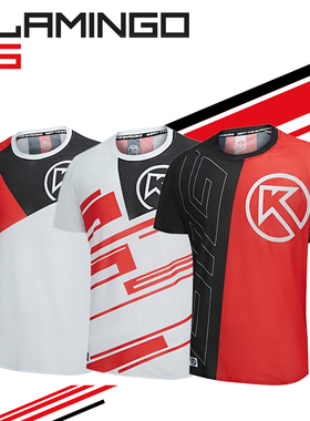 BIG K 大K KINETIK flamingo ss男马拉松跑步运动速干透气短袖T恤