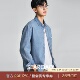 100%纯棉时尚 春秋季 百搭休闲衬衣外套 男长袖 海上公路复古牛仔衬衫