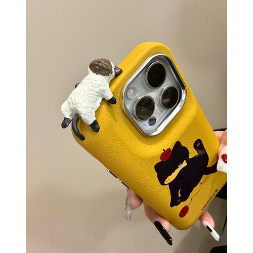 适用苹果皮纹卡通全包防摔