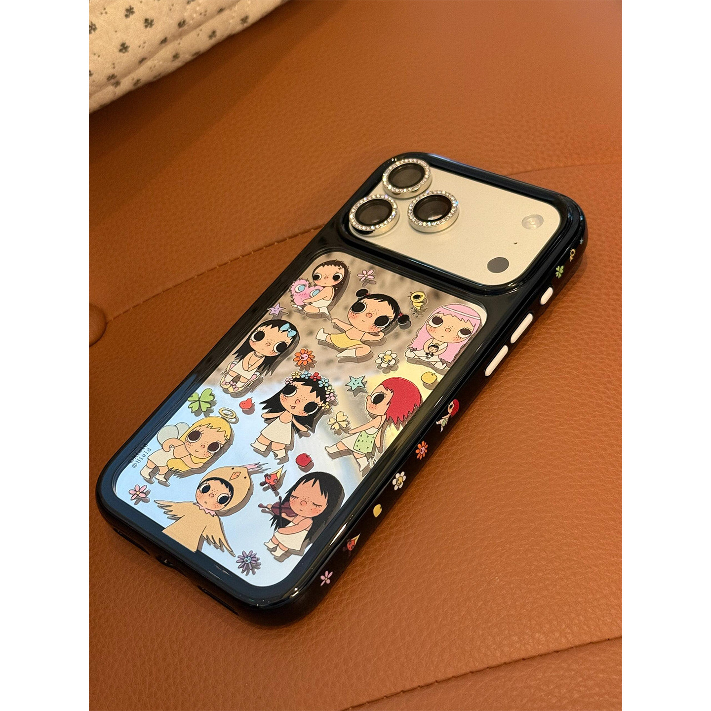 侧边图案卡通可爱小玉适用苹果17promax手机壳iPhone17女新款16日韩15少女14个性创意17Pro防摔16pro保护套13