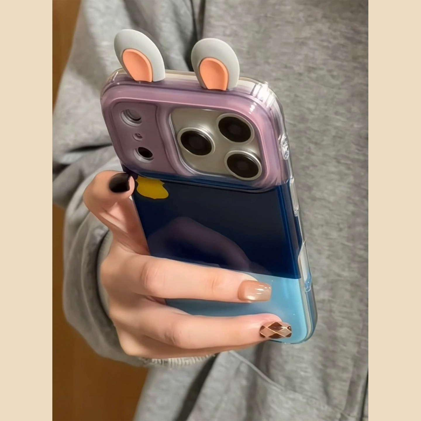 拼色女警兔子立体耳朵适用苹果17promax手机壳iPhone17女新款16卡通15可爱14少女心16Pro防摔15pro保护套13男,3C数码配件,手机保护套/壳,淘宝优惠券,粉丝福利购,淘宝优惠卷