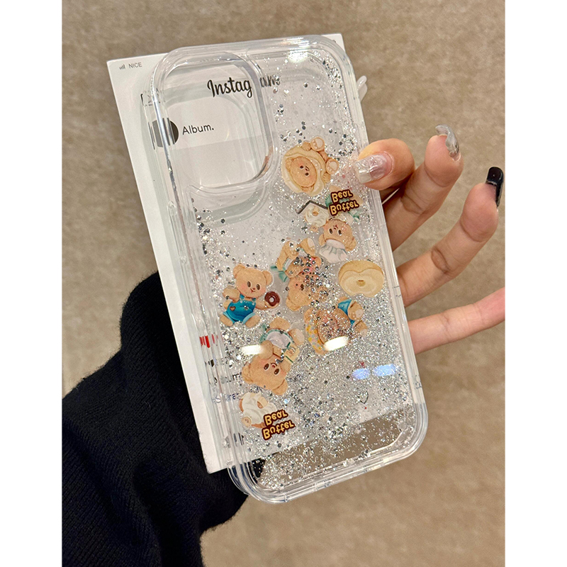 适用苹果亚克力卡通全包防摔