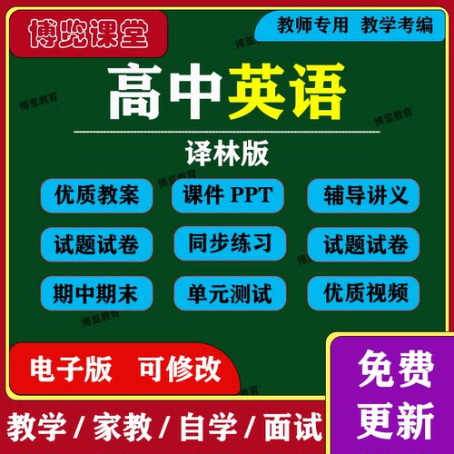 新高中英语译林选择性必修一二三优质课习题讲义PPT电子资料试卷