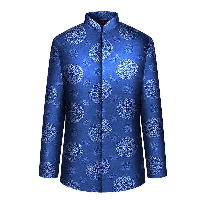 善唯 寿衣男全套蓝色B款老人生日寿服北京殡葬用品