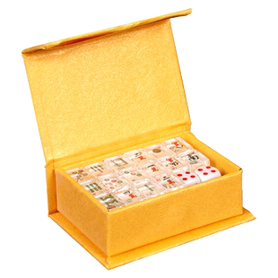 善唯高档水晶麻将牌娱乐随葬品祭祀下葬摆件墓地陪葬殡葬用品