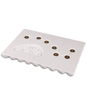 善唯 汉白玉单层莲花棺床带底座七星引路骨灰盒垫板下葬殡葬用品