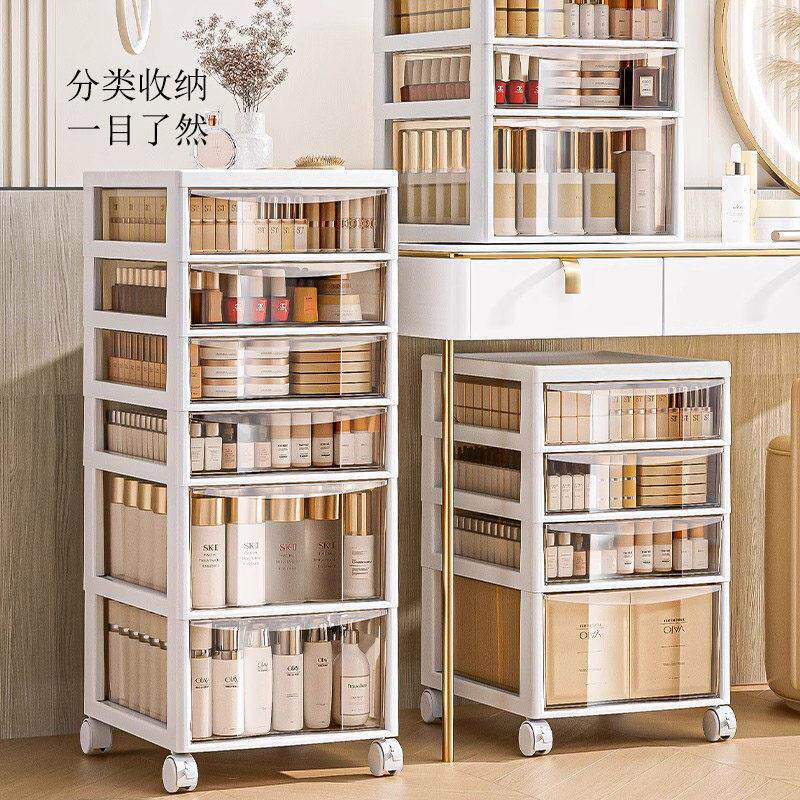 德国zsvip桌下收纳柜抽屉式桌面多功能可移动化妆品护肤品置物架
