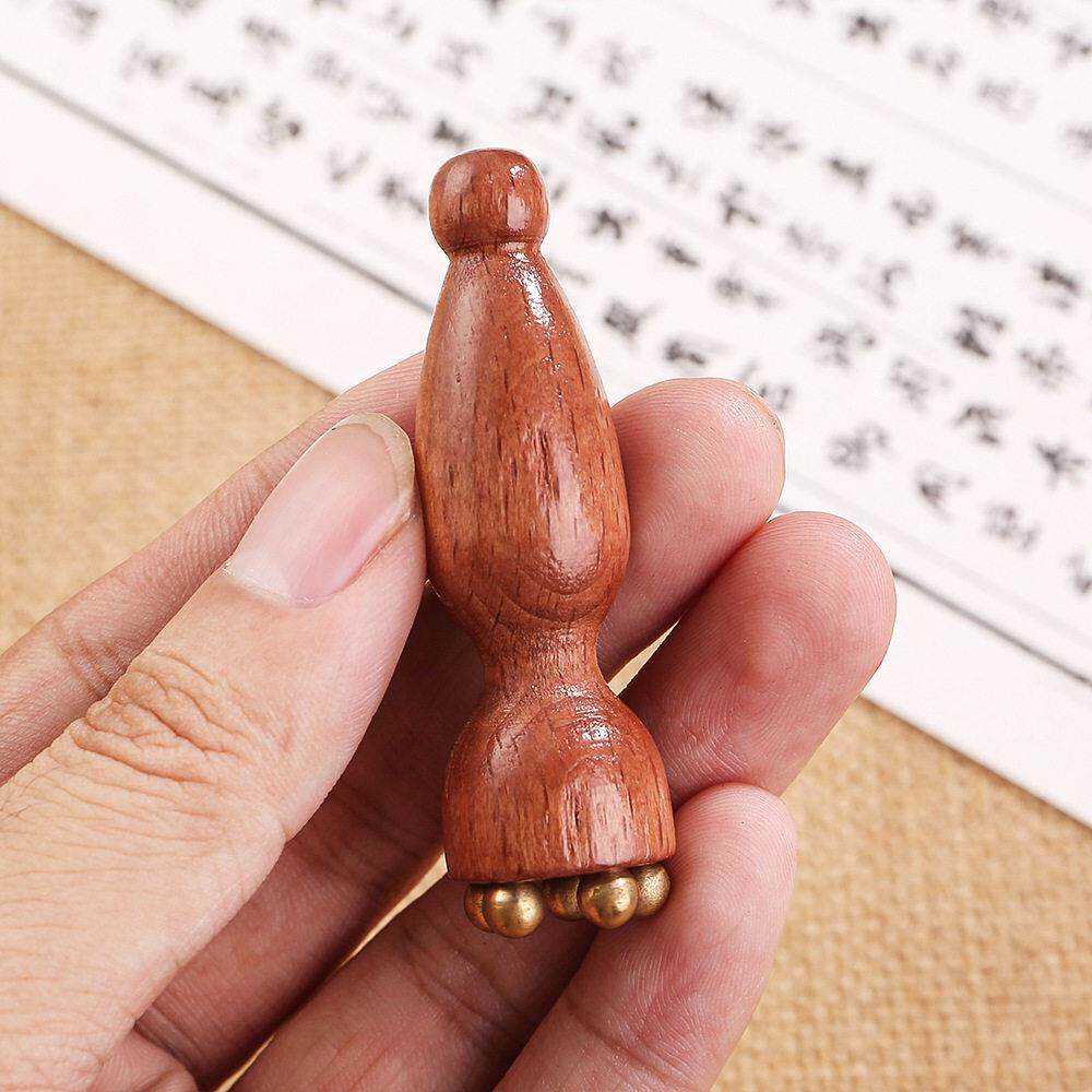 【莲小脸蓬按摩】实器木面部按摩器部美1容眼部拨筋棒点穴护肤