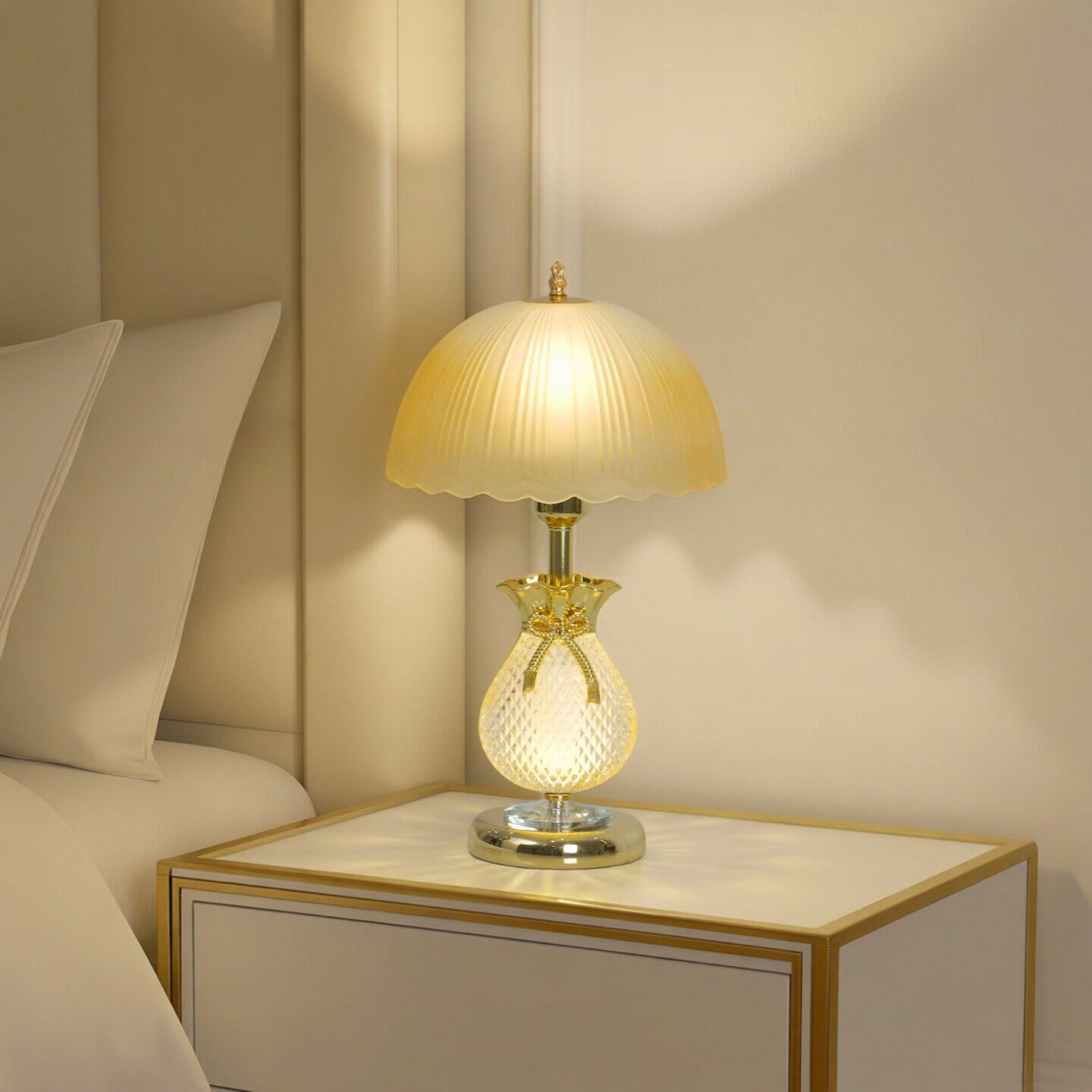 十咖照明三色可调光创意轻奢遥控床头高级颜值卧室感氛围家用台灯