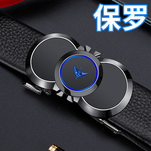 年轻人裤 保罗皮带男士 潮流个性 真皮2024新款 带 自动扣休闲腰带时尚