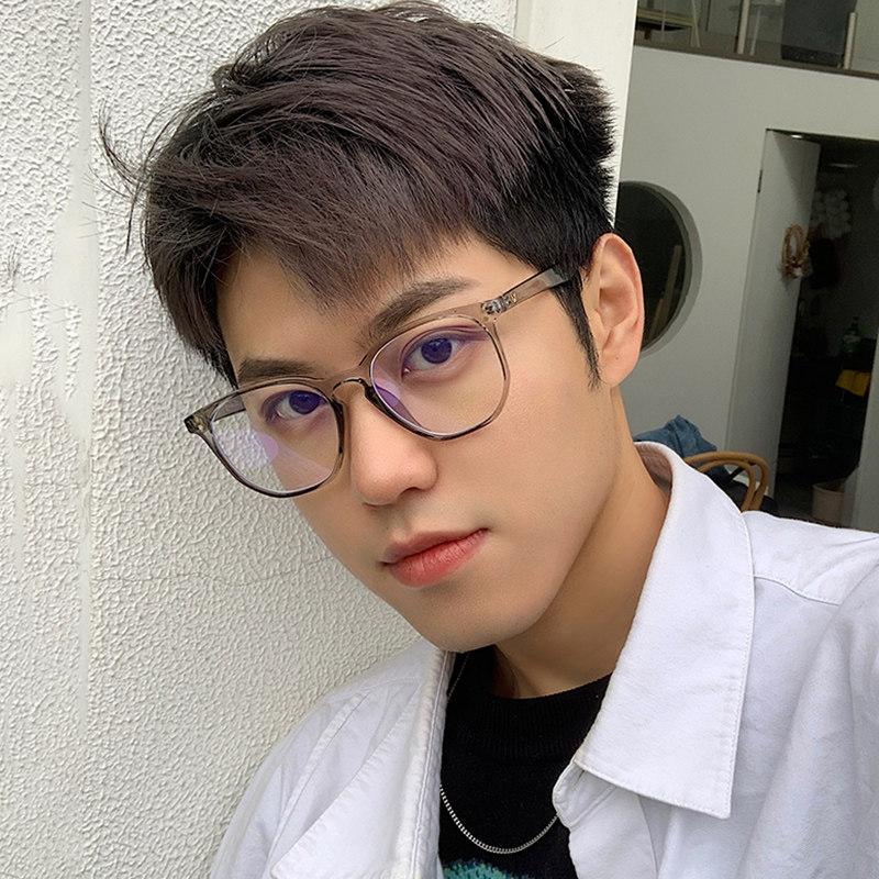 速发覆 覆古配灰蓝男潮流韩版手机防框光护目镜可透近视有度数