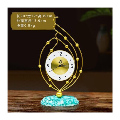 速发202新款坐式摆放桌面台钟家用装饰钟表 摆座钟台式桌面客厅台
