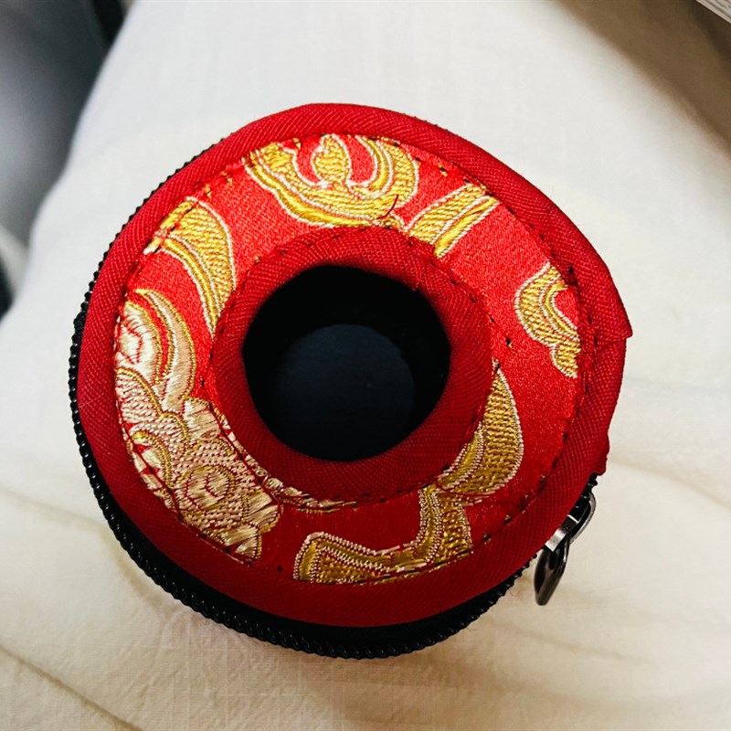 速发尼泊盒手工引制缝磬碰钟包装袋铜拔包装尔 叮响套 碰铃收纳套