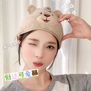 速发风造型干发帽珊瑚绒浴帽吸头速干儿水巾包童可爱干发巾