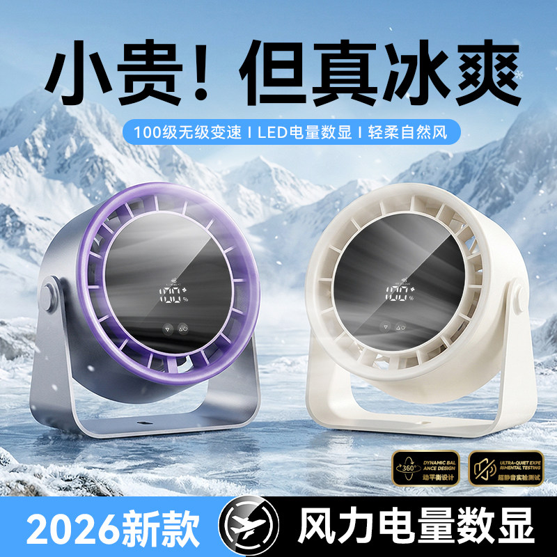 【风力电量数显】超静音循环冷风图片