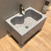 户外大理石拖把池庭院石材拖布池阳台室外洗手水槽天然石雕墩布池