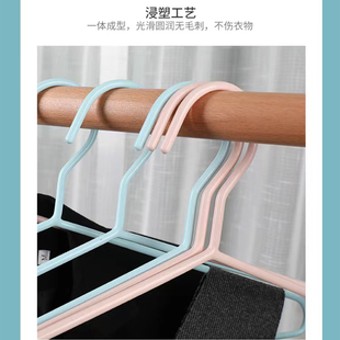 衣架家用不鼓包加粗铁衣撑晾衣服架加宽46CM衣挂晒挂宿舍用