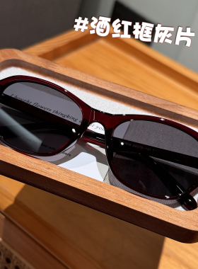 2025新款酒红色墨镜女防紫外线