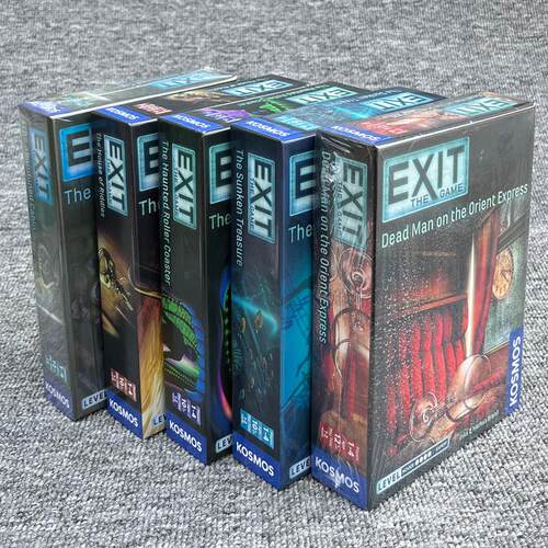 热销 英文版 exit the game 冒险逃脱游戏 逃生体验纸牌玩具
