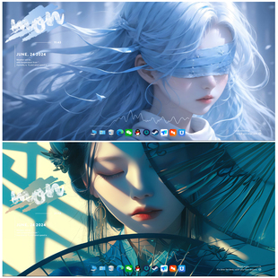 win电脑系统美化项目搭建桌面整理远程美化wallpaper动态壁纸雨滴