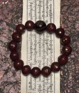 藏地瑜伽士修持【爆老千系糖球玛瑙古珠】顶配老凤眼佛珠手串