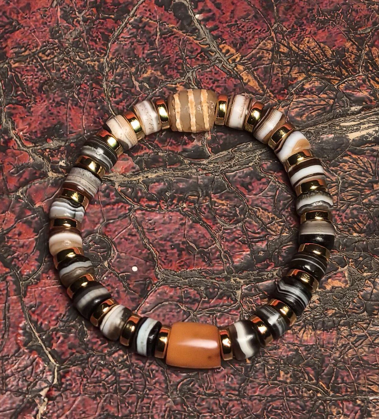 藏地瑜伽士修持【千岁七线天珠手串】顶配二十颗千岁配珠