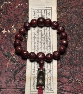 藏地瑜伽士修持【爆老千系糖球玛瑙古珠】顶配老凤眼佛珠手持