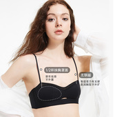 FAN低领半杯内衣女小胸专用无痕大胸显小胸罩无钢圈聚拢文抹胸