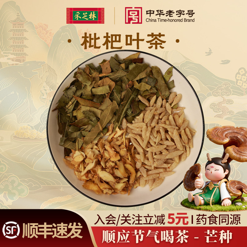 采芝林中医馆24节气芒种茶饮枇杷叶茶玉竹麦冬煮水泡水养生茶饮