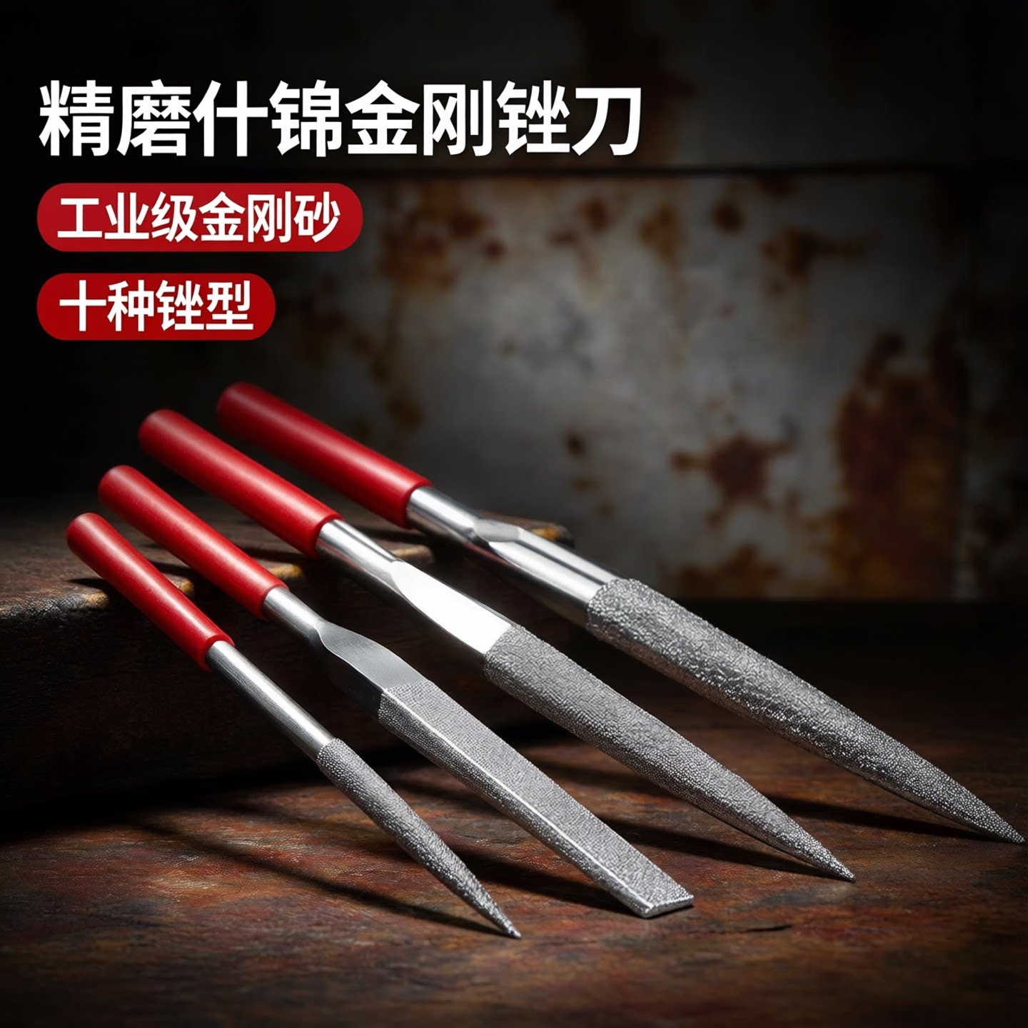喜博尔金刚石锉刀细粒磨边合金钢图片