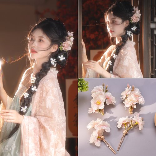 【樱花】唐风发夹女后脑勺边夹