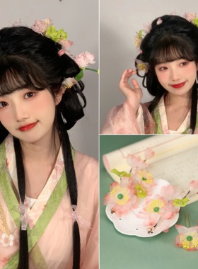 夏季仙美荷花汉服头饰古风发饰