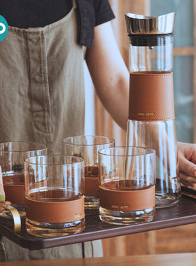 高颜值水杯家用套装客厅凉水壶冷水壶玻璃耐高温喝水乔迁新居杯子