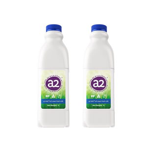 【k姐推荐】a2全脂鲜牛奶学生孕妇A2β酪蛋白澳洲原装进口1L*2