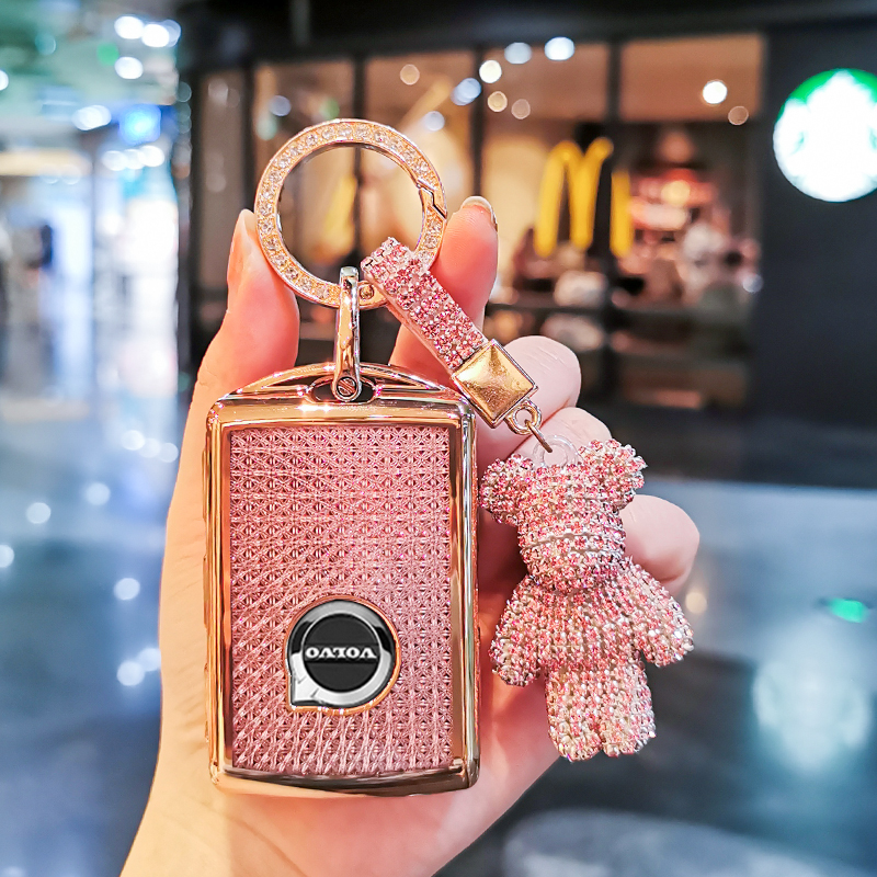 沃尔沃钻石纹车钥匙套