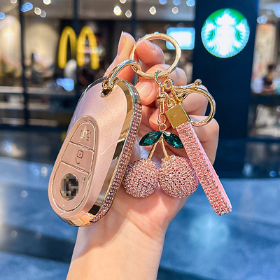 适用于奔驰钥匙套c260l车e300壳glck包gla200扣gle350女glb220s级