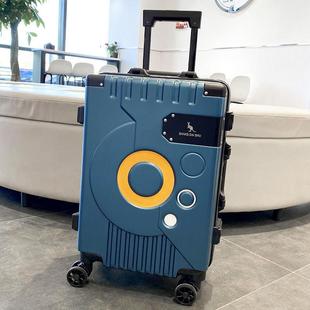 班克斯袋鼠结实耐用旅行箱男女学生新款拉杆箱铝框万向轮行李箱子