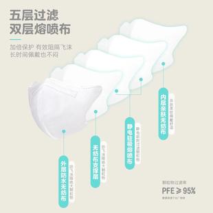 儿童k3d立体n95次性口可爱卡通02男童女罩童学生一专用