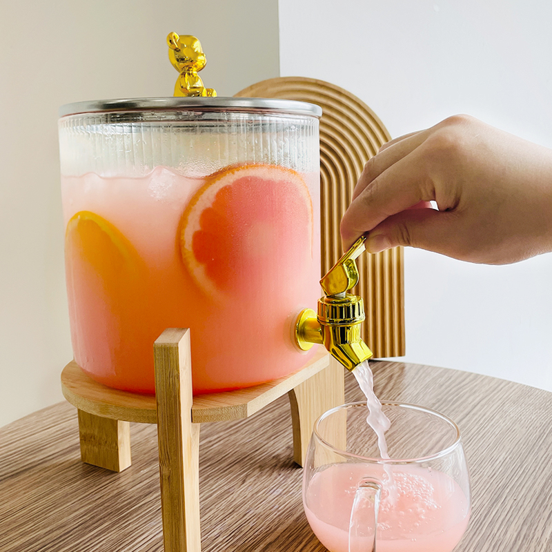 玻璃桶带龙头网红泡酒桶