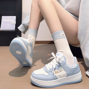 运动百搭鞋 回力北卡蓝情侣鞋 低帮休闲厚底潮鞋 小白鞋 子 子2026新款