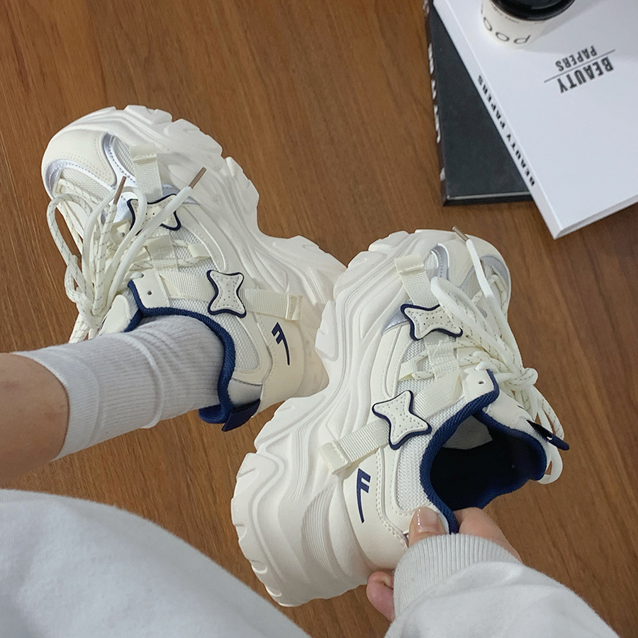 回力星星女鞋厚底老爹鞋女