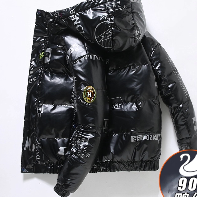 加厚短款羽绒服男潮流连帽