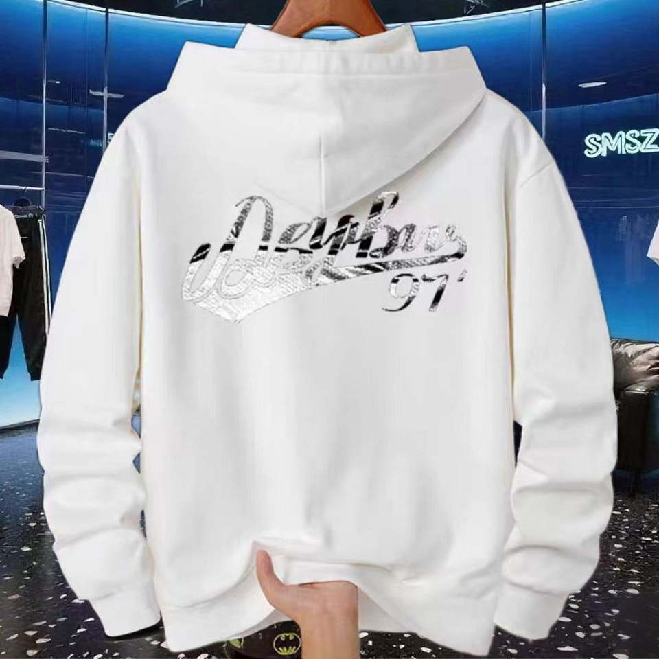 【维港奢雅男装】卫衣男款春秋冬款宽松纯棉长袖连帽上衣美式