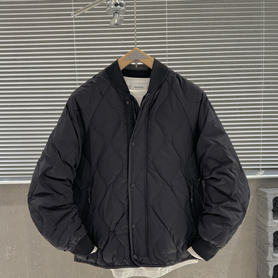 【香港·尊荣定制】冬季棒球领轻薄羽绒服男款纯色保暖外套羽绒服