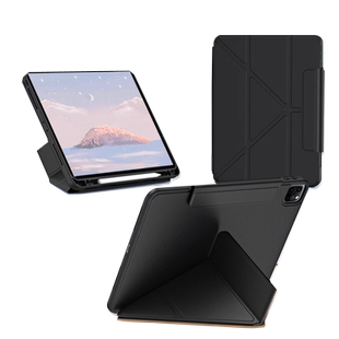 【左侧笔槽Y折防弯】2025ipadAir11保护套适用苹果iPad11全包Air5防摔平板Air6第10代磁吸搭扣10.2寸亚克力壳